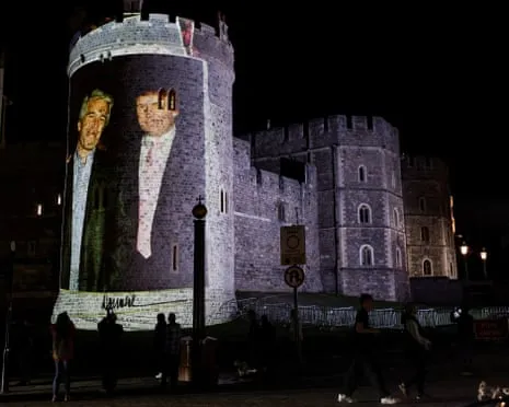 Four People Taken into Custody Following Projections of Donald Trump and Jeffrey Epstein Shown on Windsor Castle
